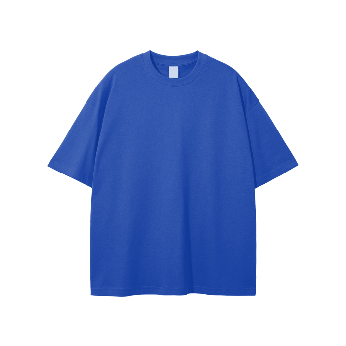 plain blue streetwear t-shirt