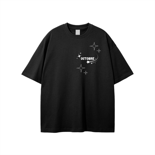 Octobre exclusive shooting star tee Black