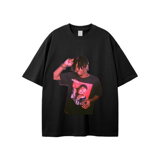 playboi carti loose fit fleece Black