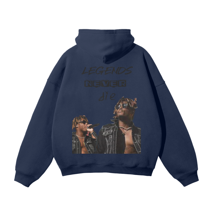 Juice WRLD Fleece Hoodie unisex beige/white/black/sky blue/teal/purple