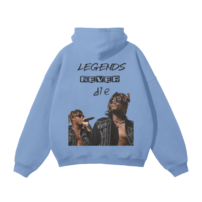 Juice WRLD Fleece Hoodie unisex beige/white/black/sky blue/teal/purple