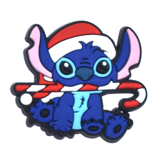 candy cane stitch croc charm